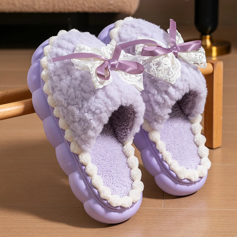 The Snuggly Bow Slipper