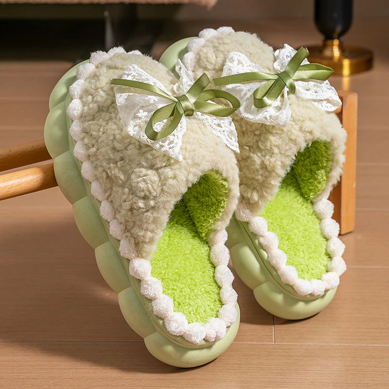 The Snuggly Bow Slipper
