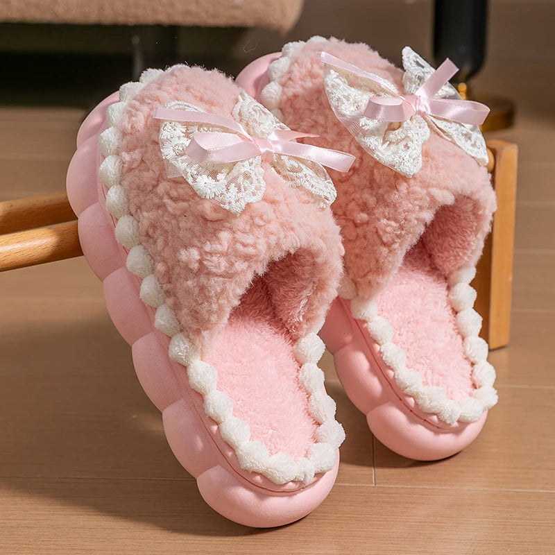 The Snuggly Bow Slipper