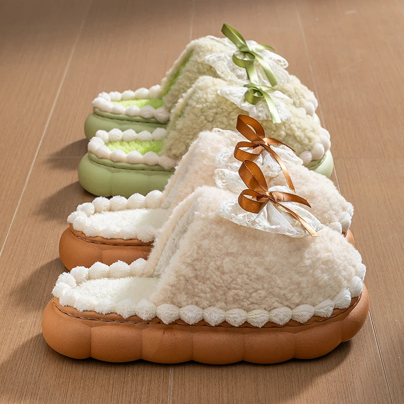 The Snuggly Bow Slipper