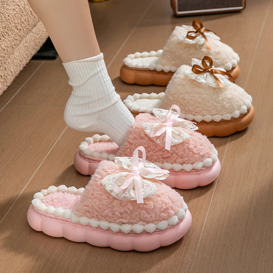 The Snuggly Bow Slipper